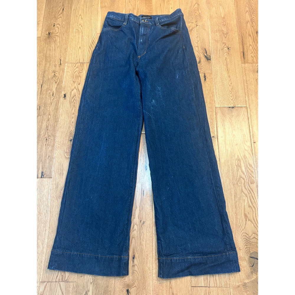 Favorite Daughter Mischa Jeans Size 28 Pepper Dark Wash High Rise Wide Leg Denim